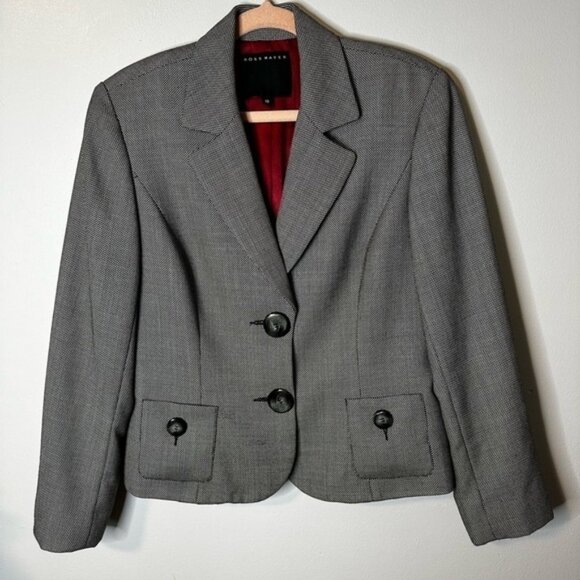 Ross Mayer Vintage Blazer Jacket Hound-stooth pattern size 10 - Picture 3 of 8